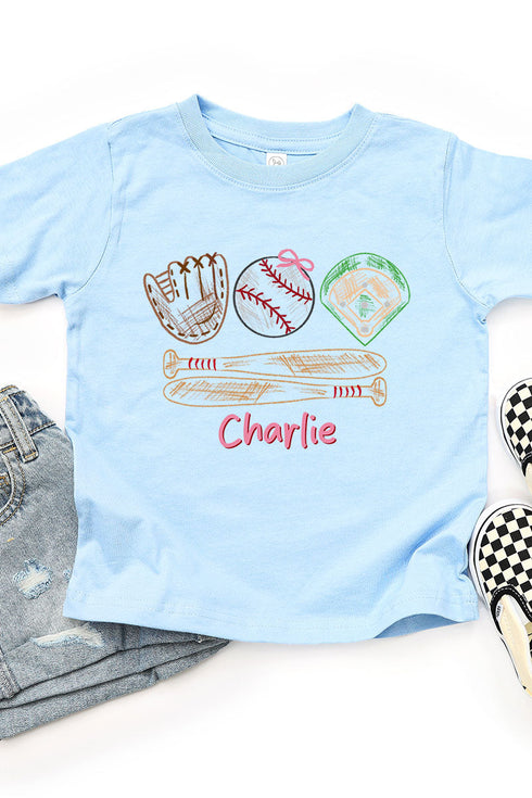 Toddler Personalized Grand Slam Kid Fine Jersey Tee *Personalize Your Name