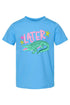 Toddler Pink Later Gator Fine Jersey Tee