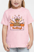 Toddler Personalized Leopard Turkey Tails Fine Jersey Tee *Personalize Your Name