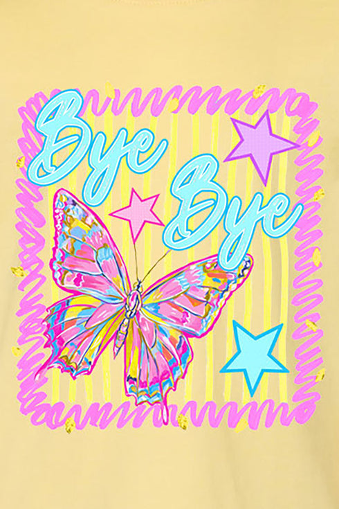 Toddler Bye Bye Butterfly Fine Jersey Tee
