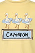 Toddler Personalized Blue Summer Geese Fine Jersey Tee *Personalize Your Name