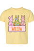Toddler Personalized Brushstroke Bunny Fine Jersey Tee *Personalize Your Name