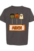 Toddler Personalized Checkered Halloween Pop Fine Jersey Tee *Personalize Your Name