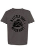 Toddler Monster Truck Little Dirt Never Hurt Fine Jersey Tee