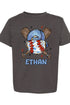 Toddler Personalized Hat Back Home Run Hitter Fine Jersey Tee *Personalize Your Name