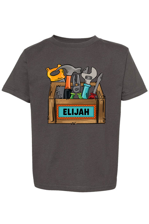 Toddler Personalized Little Fixer Fine Jersey Tee *Personalize Your Name