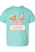 Toddler Personalized Pink Coquette Bunny Ears Fine Jersey Tee *Personalize Your Name