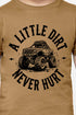 Toddler Monster Truck Little Dirt Never Hurt Fine Jersey Tee
