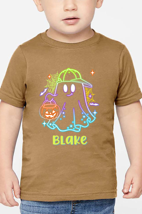 Toddler Personalized Glow & Boo Boy Fine Jersey Tee *Personalize Your Name