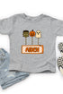 Toddler Personalized Checkered Halloween Pop Fine Jersey Tee *Personalize Your Name