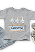Toddler Personalized Blue Summer Geese Fine Jersey Tee *Personalize Your Name