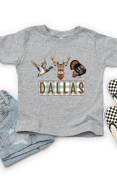 Toddler Personalized Hunting Trio Fine Jersey Tee *Personalize Your Name