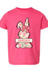 Toddler Personalized Blush Bunny Fine Jersey Tee *Personalize Your Name