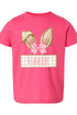 Toddler Personalized Pink Coquette Bunny Ears Fine Jersey Tee *Personalize Your Name