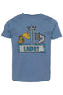 Toddler Personalized Blue Power Crew Kid Fine Jersey Tee *Personalize Your Name