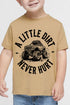 Toddler Monster Truck Little Dirt Never Hurt Fine Jersey Tee