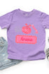 Toddler Personalized Crowned Cutie Fine Jersey Tee *Personalize Your Name