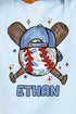 Toddler Personalized Hat Back Home Run Hitter Fine Jersey Tee *Personalize Your Name
