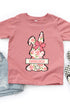Toddler Personalized Blush Bunny Fine Jersey Tee *Personalize Your Name