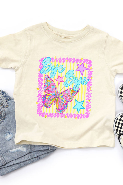 Toddler Bye Bye Butterfly Fine Jersey Tee