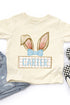Toddler Personalized Blue Coquette Bunny Ears Fine Jersey Tee *Personalize Your Name