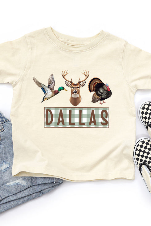 Toddler Personalized Hunting Trio Fine Jersey Tee *Personalize Your Name