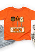 Toddler Personalized Checkered Halloween Pop Fine Jersey Tee *Personalize Your Name
