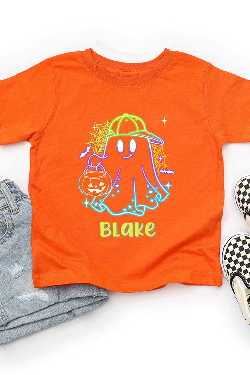 Toddler Personalized Glow & Boo Boy Fine Jersey Tee *Personalize Your Name