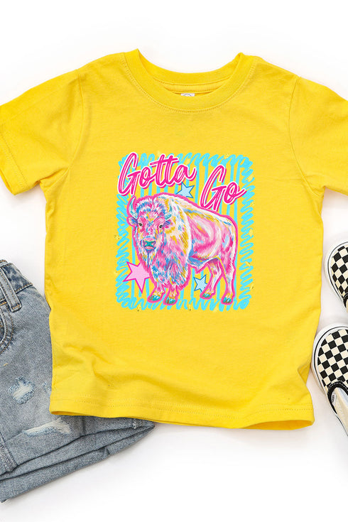 Toddler Gotta Go Buffalo Blue Fine Jersey Tee