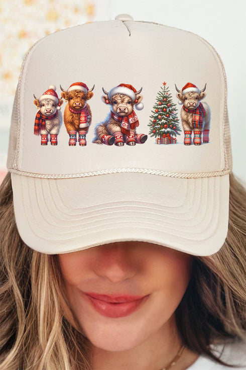 Highland Snow Friends Otto Khaki Foam Front Trucker Hat