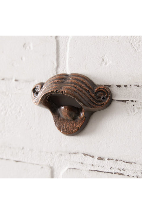 2.25 x 3.25 Mustache Wall Mounted Bottle Opener