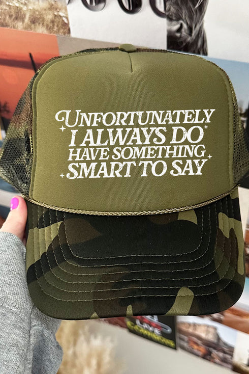 Smart Mouth Otto Camo with Moss Green Foam Front Trucker Hat