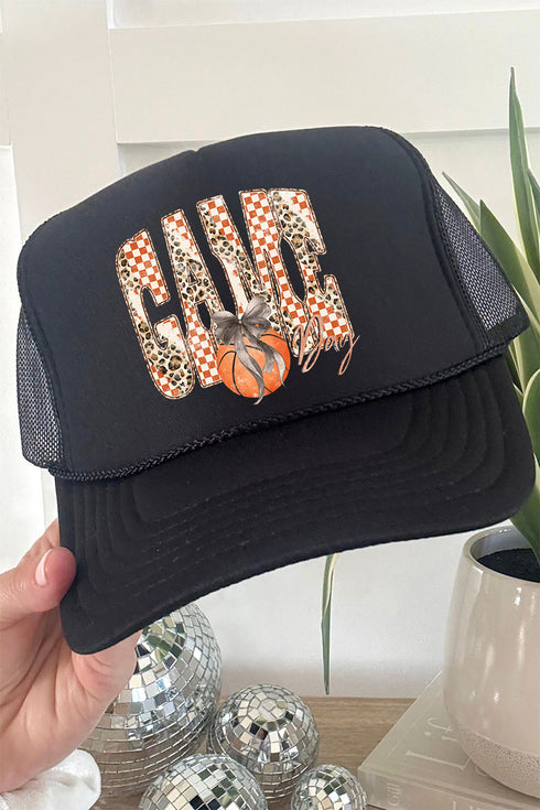 Courtside Cutie Otto Black Foam Front Trucker Hat