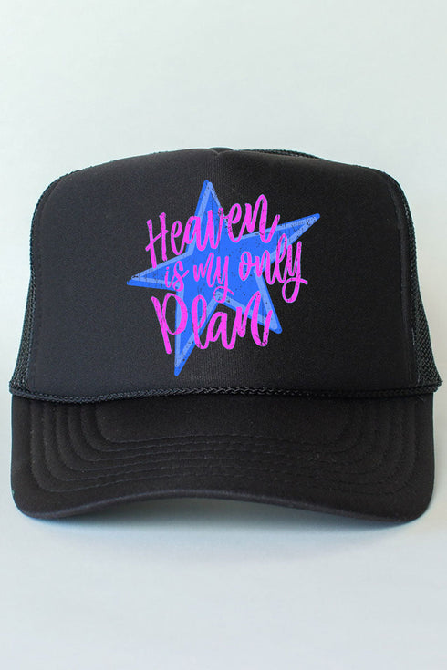 Heaven Is My Only Plan Otto Foam Front Trucker Hat