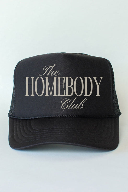 Homebody Collective Otto Black Foam Front Trucker Hat