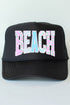 Seaside Lace Series Otto Black Foam Front Trucker Hat