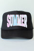 Seaside Lace Series Otto Black Foam Front Trucker Hat