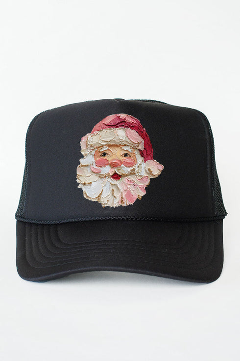 The Painted Santa Otto Black Foam Front Trucker Hat
