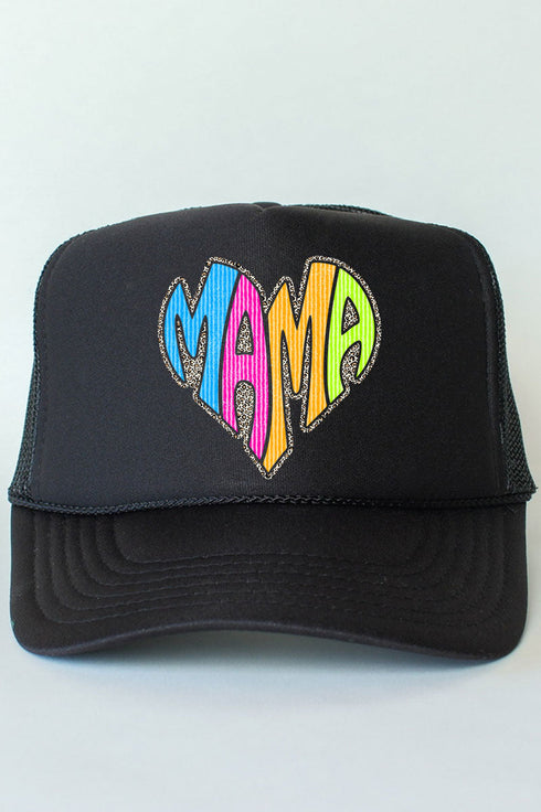 Wild Mama Bright Leopard Otto Foam Front Trucker Hat