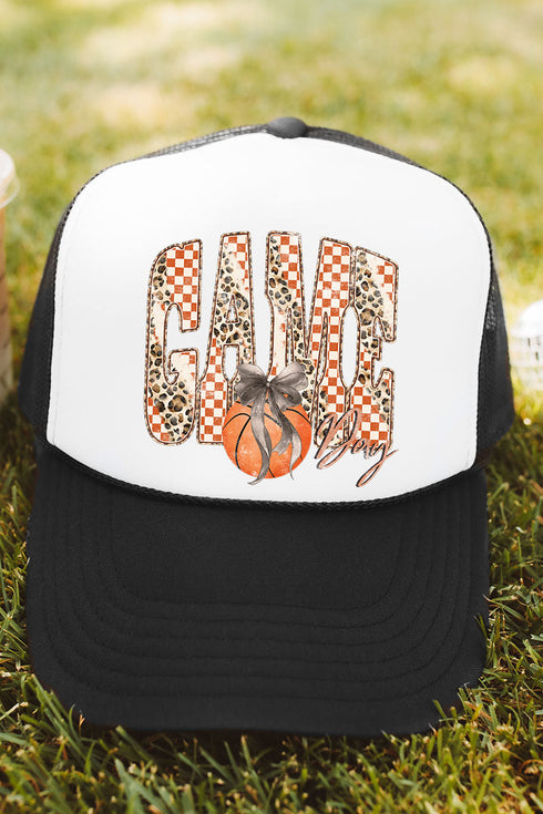 Courtside Cutie Otto Black with White Foam Front Trucker Hat