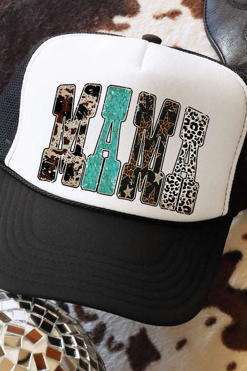 Ranch Glam Mama Otto Black with White Foam Front Trucker Hat