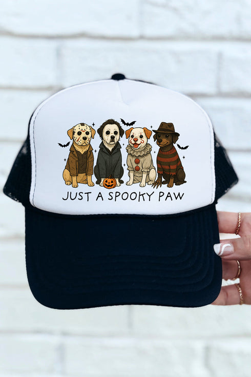 Just A Spooky Paw Otto Foam Front Trucker Hat