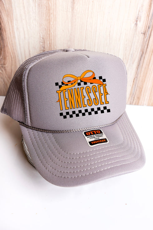 Bow Tennessee Check Otto Gray Foam Front Trucker Hat