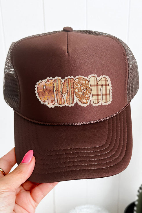 Lace Autumn Amen Otto Brown Foam Front Trucker Hat