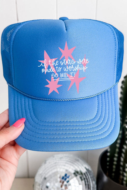 Made To Worship Otto Columbia Blue Foam Front Trucker Hat