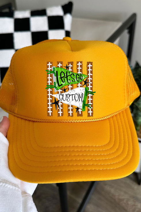 Personalized Touchdown Cheers Otto Foam Front Trucker Hat *Enter Custom Text