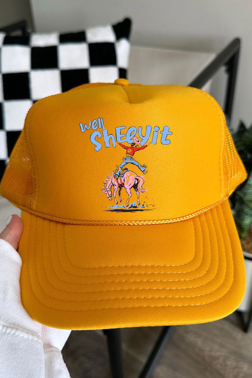 Well Sheeyit Cowboy Otto Foam Front Trucker Hat