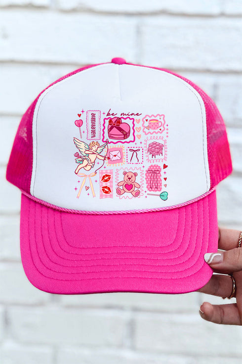 Sweetheart Stickers Otto Hot Pink with White Foam Front Trucker Hat