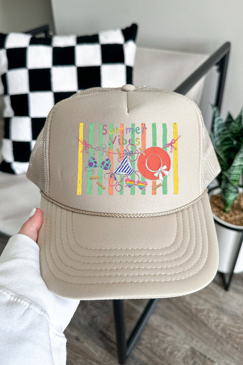Bikini Summer Vibes Otto Foam Front Trucker Hat