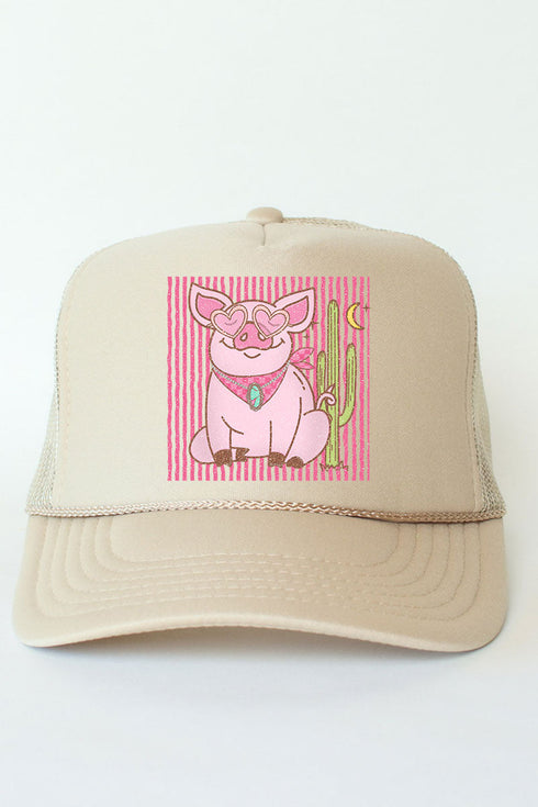 Desert Diva Piggy Otto Foam Front Trucker Hat